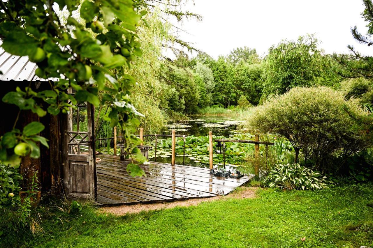 Idilliska Latgaliesu Lauku Maja Ar Melno Pirti Villa Aglona Bagian luar foto