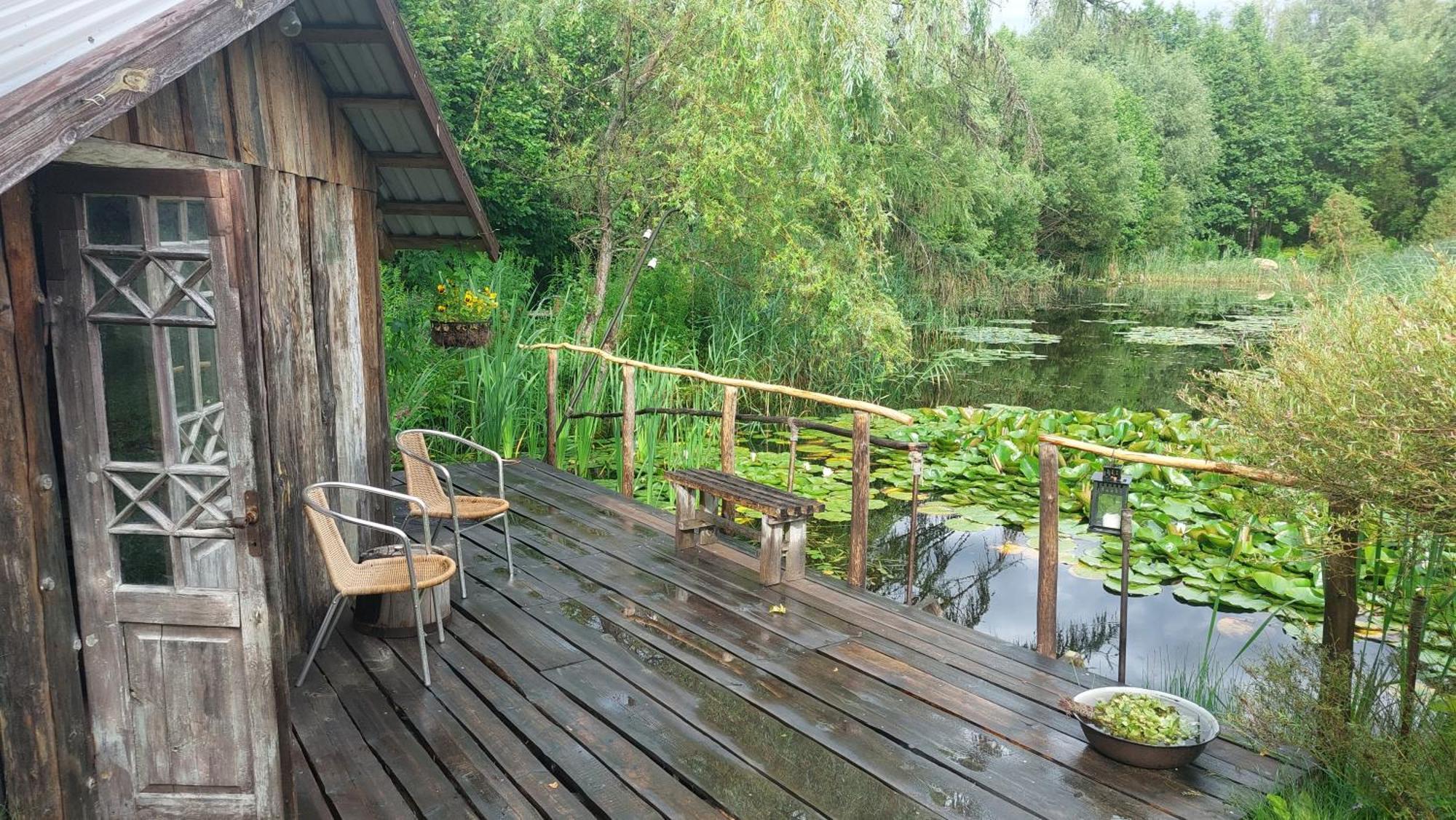 Idilliska Latgaliesu Lauku Maja Ar Melno Pirti Villa Aglona Bagian luar foto